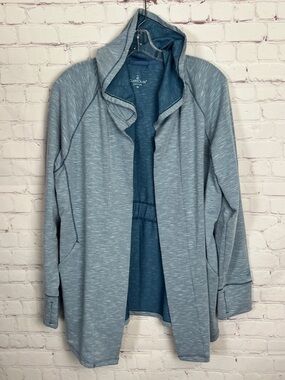 Cuddl Duds Hooded Open Front Cardigan